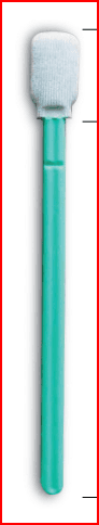 BZS714P-W CLEANROOM SWABS WITH NOTCHED HANDLE